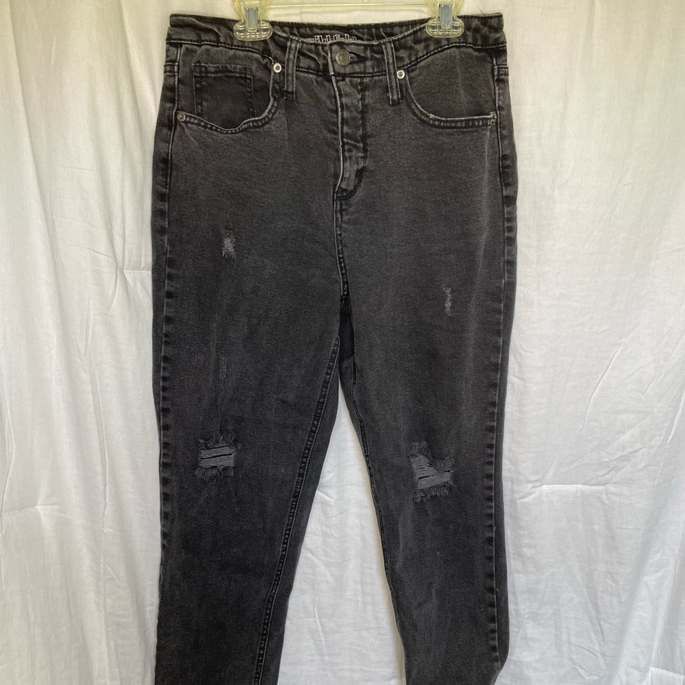 Women’s high waist black jeans